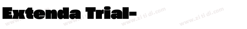 Extenda Trial字体转换